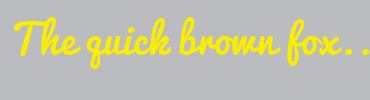 Image with Font Color FAEE00 and Background Color BBBCBF